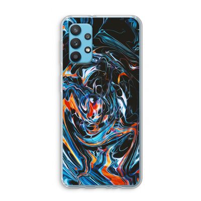 Black Unicorn: Samsung Galaxy A32 4G Transparant Hoesje