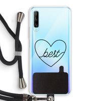Best heart black: Huawei P Smart Pro Transparant Hoesje met koord