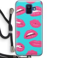 Bite my lip: Samsung Galaxy A6 (2018) Transparant Hoesje met koord