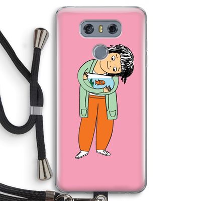 Visknuffel: LG G6 Transparant Hoesje met koord