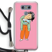 Visknuffel: LG G6 Transparant Hoesje met koord