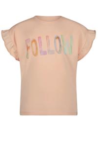 NoNo Meisjes t-shirt Follow - Kanou - Rosy zand