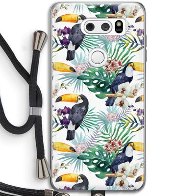 Tukans: LG V30 Transparant Hoesje met koord