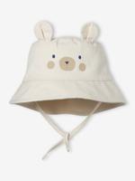 Zonnehoed "beer" voor baby's vanille