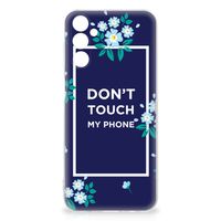 Samsung Galaxy M14 Silicone-hoesje Flowers Blue DTMP