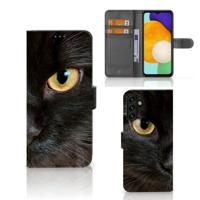 Samsung Galaxy A04s | Samsung Galaxy A13 5G | Telefoonhoesje | Met pasjeshouder | Zwarte Kat Samsung Galaxy A04s | Samsung Galaxy A13 5G | Telefoonhoesje | Met pasjeshouder | Zwarte Kat