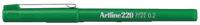Fineliner artline 220 rond sf groen | 12 stuks