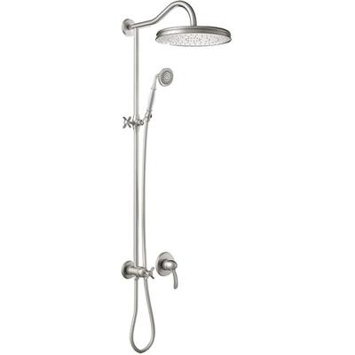 Regendouche set Tres Clasic | Inbouw | Mengkraan | 1-weg | Vintage | RVS look