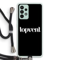 Topvent Zwart: Samsung Galaxy A52s 5G Transparant Hoesje met koord