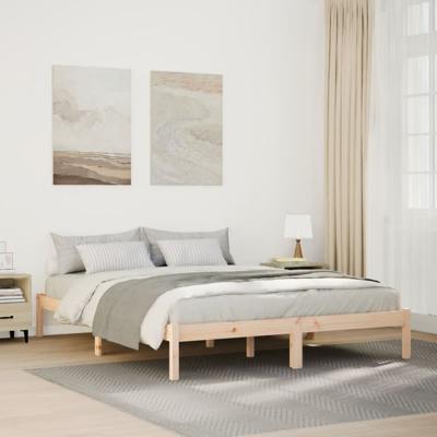 Bedframe extra lang zonder matras massief grenenhout 160x220 cm