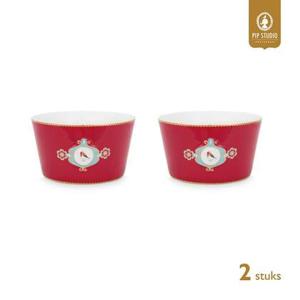 Pip Studio Kommen - Love Birds - Rood - Set van 2 - 15cm