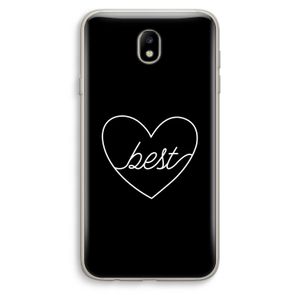 Best heart black: Samsung Galaxy J7 (2017) Transparant Hoesje