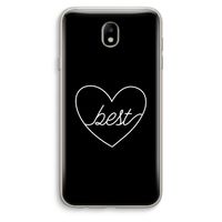 Best heart black: Samsung Galaxy J7 (2017) Transparant Hoesje Best heart black: Samsung Galaxy J7 (2017) Transparant Hoesje