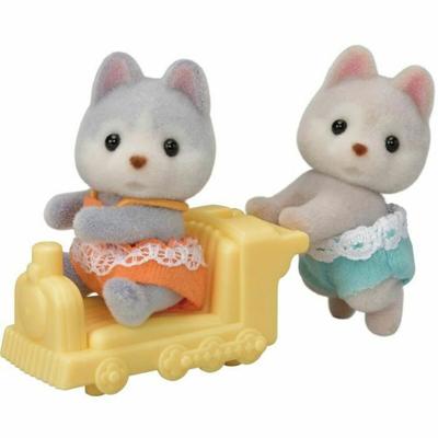 Actiefiguur Sylvanian Families Los gemelos Husky