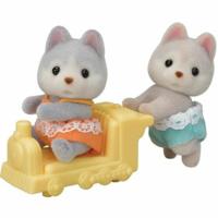 Actiefiguur Sylvanian Families Los gemelos Husky