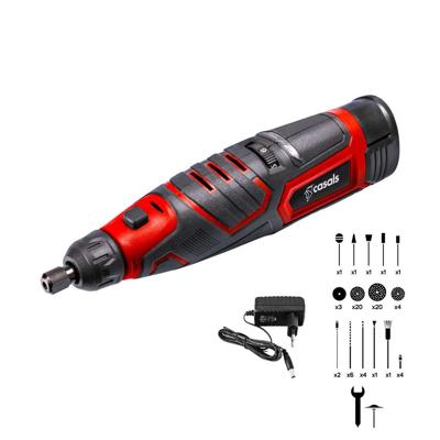 Accuschuurmachine met accessoires 12V CASALS CMG1205BC