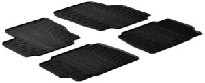 Rubbermatten passend voor Ford Mondeo 5 deurs 2007-2011 (T-Design 4-delig + montageclips) GL0287