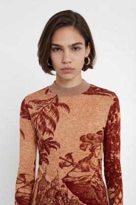 Slim fit arty T-shirt - WHITE - XS