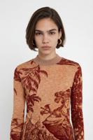 Slim fit arty T-shirt - WHITE - XS