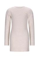 Le Chic winter jurk meisjes - wit - Saknita - gebreid