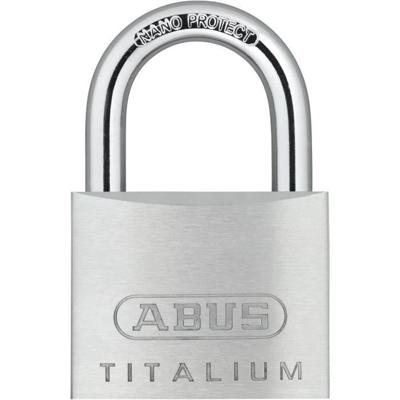 Hangslot - ABUS - 64TI/50 Titalium - Aluminium behuizing - Paracentrische sleutel - Gemiddeld diefstalrisico