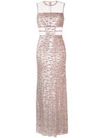 Jenny Packham robe longue en tulle Nixie à sequins - Rose