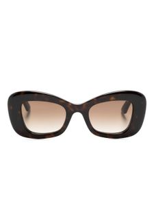 Alexander McQueen Eyewear lunettes de soleil à monture papillon - Marron