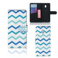 Xiaomi Redmi 8A | Telefoon Hoesje | Zigzag Blauw