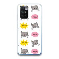Meow: Xiaomi Redmi 10 Transparant Hoesje
