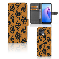 Telefoonhoesje met Pasjes voor OPPO Reno8 Snakes - thumbnail