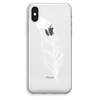 Pluim: iPhone XS Max Transparant Hoesje