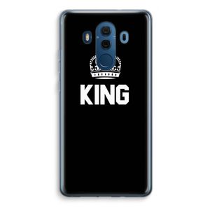 King zwart: Huawei Mate 10 Pro Transparant Hoesje