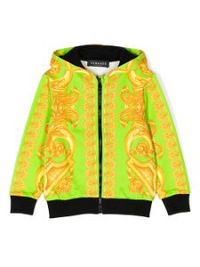 Versace Kids veste imprimée à capuche - Vert