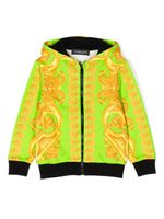 Versace Kids veste imprimée à capuche - Vert - thumbnail