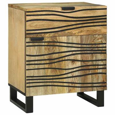 Nachtkastje met lade Bruin 50 x 33 x 60 cm massief mangohout
