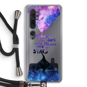 Stars quote: Xiaomi Mi Note 10 Pro Transparant Hoesje met koord