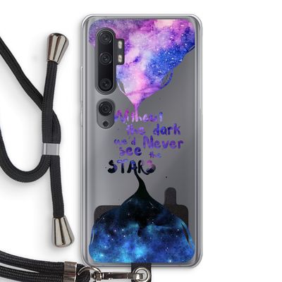 Stars quote: Xiaomi Mi Note 10 Pro Transparant Hoesje met koord