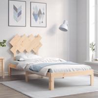 Bedframe zonder matras massief grenenhout 90x200 cm