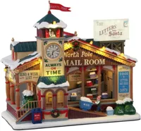 Lemax north pole mail room bewegend kersthuisje Santa&apos;s Wonderland 2021