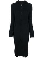 Blumarine robe courte nervurée à fermeture zippée - Noir