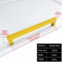 Zwart Vierkant Meubelhandvat - Aluminiumlegering | Verschillende Maten | Inclusief Schroeven