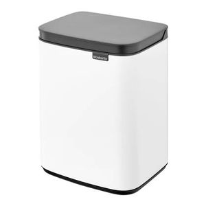 Brabantia Bo Waste Bin 4 l Rechthoekig Staal Zwart, Wit