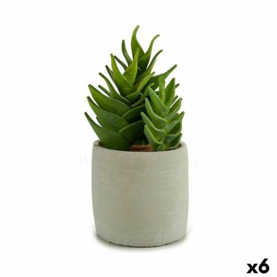 Decoratieve plant Vetplant Plastic 12 x 24 x 12 cm (6 Stuks)