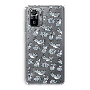 Poezen: Xiaomi Redmi Note 10S Transparant Hoesje