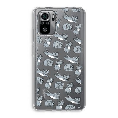 Poezen: Xiaomi Redmi Note 10S Transparant Hoesje