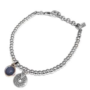 Qoss Armband Zoey Disc Jeansblauw