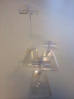 Vitrinestandaardje large transparant