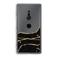 Gouden marmer: Sony Xperia XZ2 Transparant Hoesje