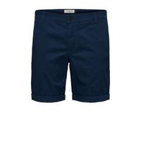 SELECTED HOMME regular fit chino short Paris estate blue - thumbnail