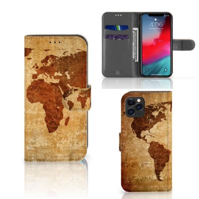 Apple iPhone 11 Pro | Flip Cover | Wereldkaart | Portemonnee hoesje